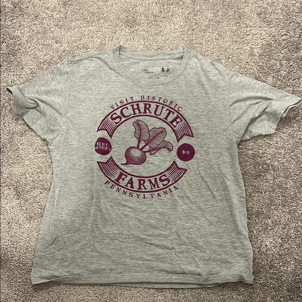 Gray Schrute Farms T-Shirt